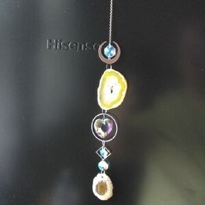 Elegant Yellow and Silver Sun Catcher